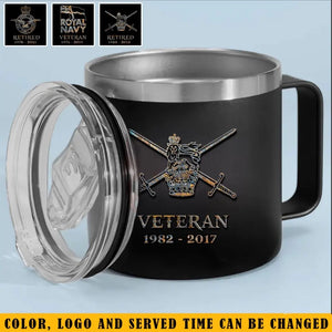 Personalized UK Veteran Logo Custom Service Time QTVQ241326