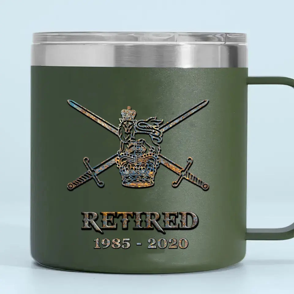 Personalized UK Veteran Logo Custom Service Time QTVQ241326