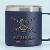 Personalized UK Veteran Logo Custom Service Time QTVQ241326