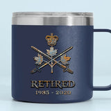 Personalized Canadian Veteran Logo Custom Service Time QTVQ241326