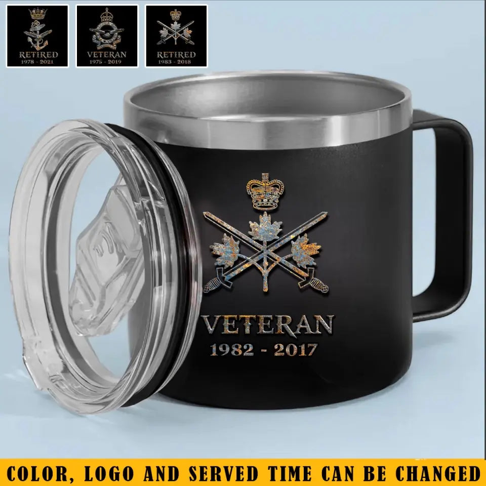 Personalized Canadian Veteran Logo Custom Service Time QTVQ241326