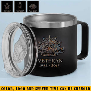 Personalized Australian Veteran Logo Custom Service Time QTVQ241326