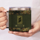 Personalized German Veteran Rank Camo Custom Name Coffee Cup 3D 12oz Printed KVH241324