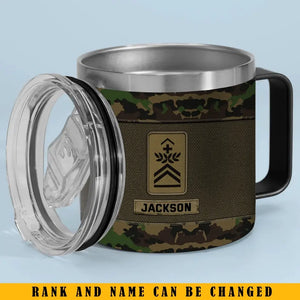 Personalized Swiss Veteran Rank Camo Custom Name Coffee Cup 3D 12oz Printed KVH241324