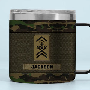 Personalized Swiss Veteran Rank Camo Custom Name Coffee Cup 3D 12oz Printed KVH241324