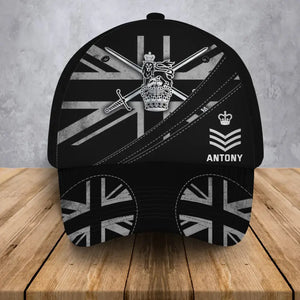 Personalized UK Army Logo UK Rank Custom Name Cap 3D Printed AHVA241334