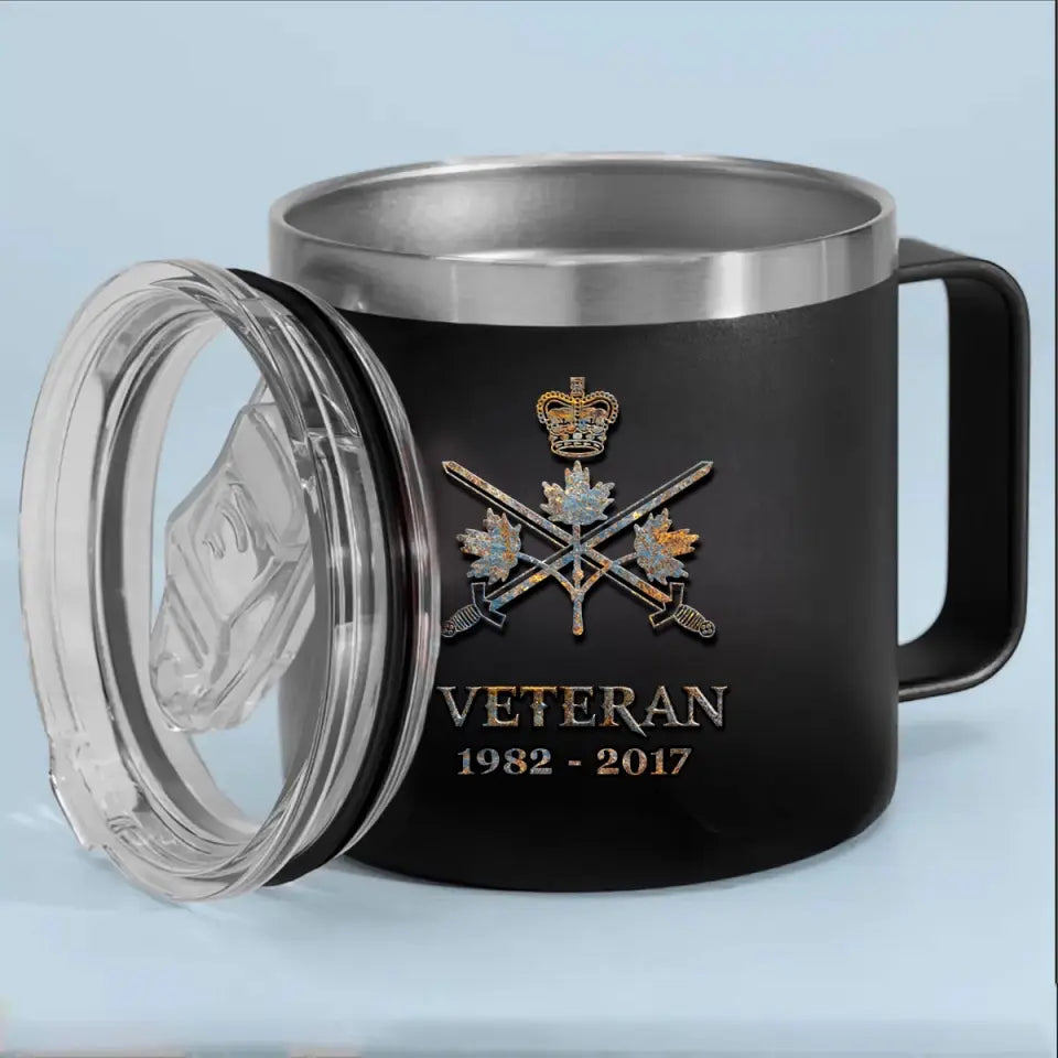 Personalized Canadian Veteran Logo Custom Service Time QTVQ241326