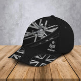 Personalized UK Army Logo UK Rank Custom Name Cap 3D Printed AHVA241334