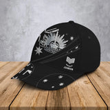 Personalized Australian Army Logo Australian Rank Custom Name Cap 3D Printed AHVA241334