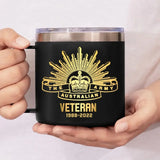 Personalized Australian Army Logo Australian Veteran Custom Service Time Coffee Cup Printed KVH241341