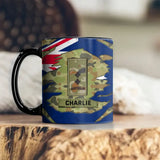Personalized Australian Veteran Rank Camo Custom Name Mug Printed KVH241344