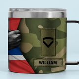 Personalized Norwegian Veteran Rank Camo Custom Name Coffee Cup 3D 12oz Printed KVH241352