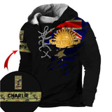Personalized Australian Veteran Logo Rank Camo Custom Name Lace-up Long Sleeves Hoodie 3D Printed AHVQ241329