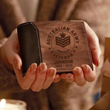 Personalized Australian Army Veteran Custom Rank & Name Laser Engraved Wallet Printed AHVQ20241260