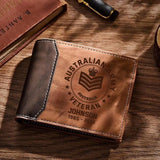 Personalized Australian Army Veteran Custom Rank & Name Laser Engraved Wallet Printed AHVQ20241260