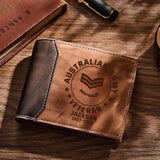 Personalized Australian Army Veteran Custom Rank & Name Laser Engraved Wallet Printed AHVQ20241260