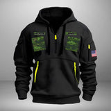 Personalized Canadian Veteran Camo Quarter Zip Hoodie 2D Printed QTKH241345