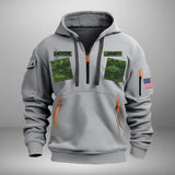 Personalized Canadian Veteran Camo Quarter Zip Hoodie 2D Printed QTKH241345