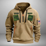 Personalized Canadian Veteran Camo Quarter Zip Hoodie 2D Printed QTKH241345