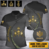 Personalized Canadian Veteran Branch Logo Rank Camo Custom Name & Time Polo Shirt 3D Printed AHVQ241368