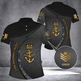 Personalized Canadian Veteran Branch Logo Rank Camo Custom Name & Time Polo Shirt 3D Printed AHVQ241368