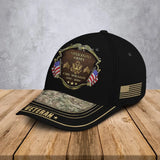 Personalized US Army Logo Rank Gold Custom Name & Time Cap 3D Printed AHVA241374