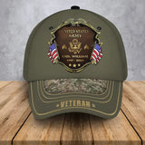 Personalized US Army Logo Rank Gold Custom Name & Time Cap 3D Printed AHVA241374