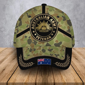 Personalized Australian Veteran Branch Logo Custom Name Cap 3D Printed QTVA241381