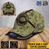 Personalized Australian Veteran Branch Logo Custom Name Cap 3D Printed QTVA241381
