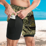 Personalized Austrian Veteran Rank Camo Custom Name Swim Trunks For Men Printed VQ241380