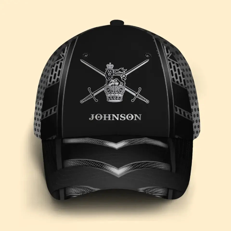 Personalized UK Veteran Logo Custom Name Cap 3D Printed AHVQ241394