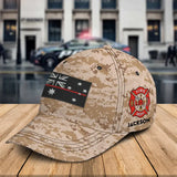 Personalized Australian Firefighter Flag Custom Name Cap 3D Printed QTKH241404