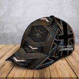 Personalized UK Veteran Logo Custom Name & Time Cap 3D Printed AHVA241401