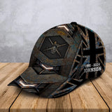 Personalized UK Veteran Logo Custom Name & Time Cap 3D Printed AHVA241401
