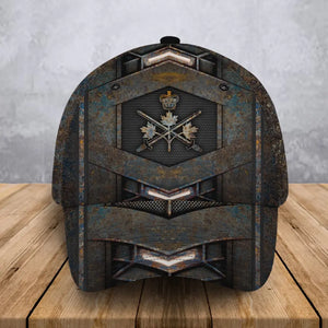 Personalized Canadian Veteran Logo Custom Name & Time Cap 3D Printed AHVA241401