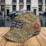Personalized UK Firefighter Flag Custom Name Cap 3D Printed QTKH241404