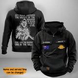 Personalized As I Walk Through The Valley Of The Shadow Of Death I Fear No Evil For I Am The Baddest One In The Valley Australian Veteran American Retro Hooded Sweatshirt Printed KVH241428
