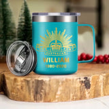 Personalized Australian Veteran Logo Custom Name & Time Laser Handle Cup Printed VQ241436