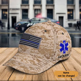 Personalized US Flag Medical EMS Logo Custom Name Cap 3D Printed QTKH241437