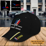Personalized Retired French Veteran Branch Logo Custom Service Time Cap 3D Printed QTKH241445