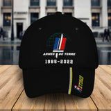 Personalized Retired French Veteran Branch Logo Custom Service Time Cap 3D Printed QTKH241445