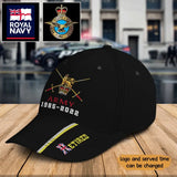 Personalized Retired UK Veteran Branch Logo Custom Service Time Cap 3D Printed QTKH241445