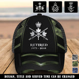 Personalized Canadian Veteran Logo & Service Time Cap 3D Printed QTVQ241467