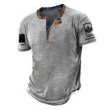 Personalized I Can't Go To Hell The Devil Still Has A Restraining Order Against Me Australian Veteran Lapel Button Men's Short Sleeves Neck Short Sleeve Button T shirt Printed AHVA241490