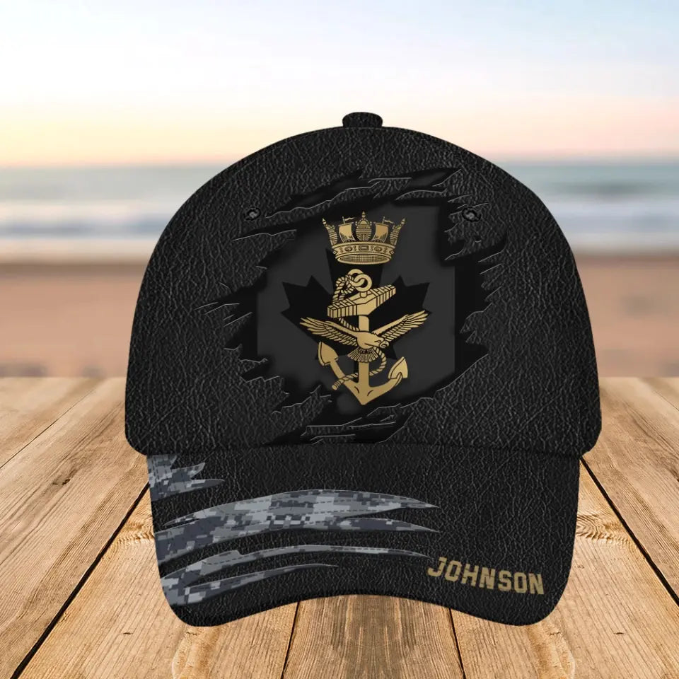 Personalized Canadian Army Veteran Camo Custom Name Cap 3D Printed AHHN241489