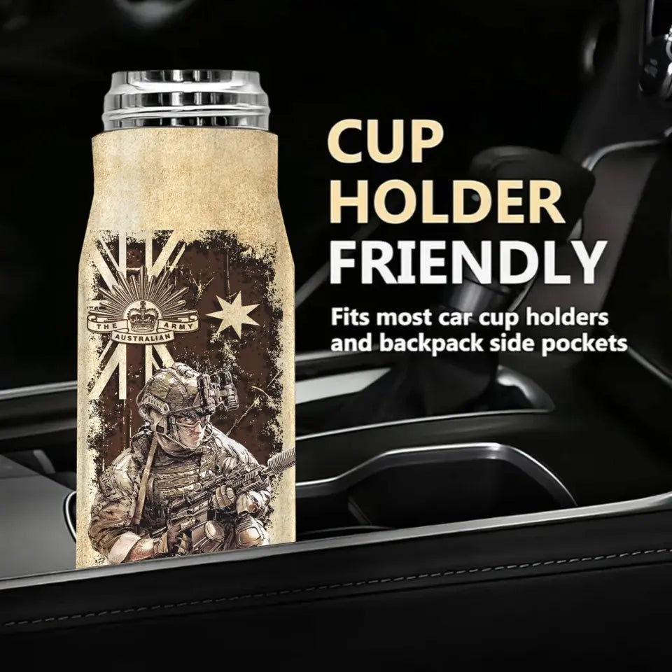 Personalized I'm a Veteran I Love Freedom I Wore Dog Tags I Have Served My Country I Walked The Walk Australian Army Bullet Tumbler Printed AHVA241515