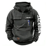 Personalized Spartan Helmet Canadian Police Custom Name American Retro Hooded Sweatshirt Printed QTKH241544