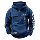 Personalized Spartan Helmet Canadian Police Custom Name American Retro Hooded Sweatshirt Printed QTKH241544