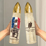 Personalized French Army Veteran Custom Rank & Name Bullet Tumbler Printed AHVA241537