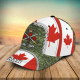 Personalized Canadian Veteran Logo & Camo Custom Time Cap 3D Printed QTVA241547